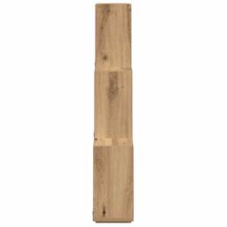 Berkfield Home Wall Cube Shelf Artisan Oak 78x15x93 cm Engineered Wood in Brown - Size: 78 x 15 x 93 cm - thumbnail 5
