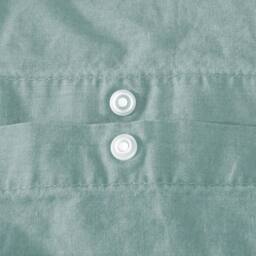 Smart Living Luxury Pure Cotton Plain Dye Duvet Cover With Pillowcase in Green - Size: King - thumbnail 5