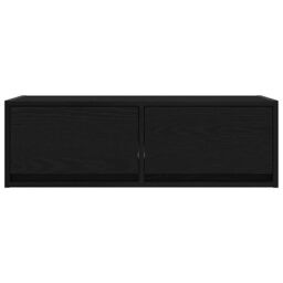 Berkfield Home TV Cabinets 2 pcs Black Oak 80x31x25.5 cm Engineered Wood - thumbnail 7