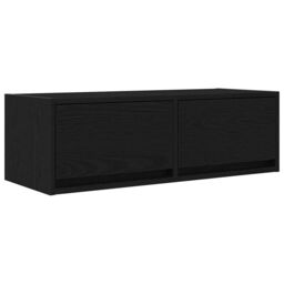 Berkfield Home TV Cabinets 2 pcs Black Oak 80x31x25.5 cm Engineered Wood - thumbnail 6
