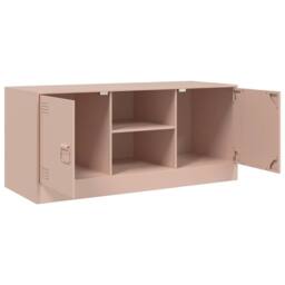 Berkfield Home TV Cabinet Pink 99x39x44 cm Steel - Size: 99 x 39 x 44 cm - thumbnail 7