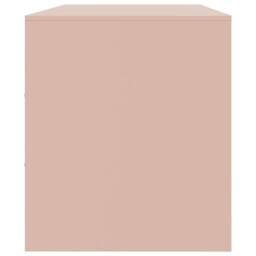 Berkfield Home TV Cabinet Pink 99x39x44 cm Steel - Size: 99 x 39 x 44 cm - thumbnail 8