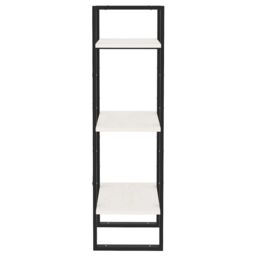 Berkfield Home 3-Tier Book Cabinet White 40x30x105 cm Solid Pinewood - Size: 40 x 30 x 105 cm - thumbnail 6