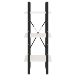 Berkfield Home 3-Tier Book Cabinet White 40x30x105 cm Solid Pinewood - Size: 40 x 30 x 105 cm - thumbnail 4