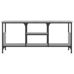 Berkfield Home TV Cabinet Grey Sonoma 100x35x45 cm Engineered Wood&Iron - Size: 100 x 35 x 45 cm - thumbnail 4