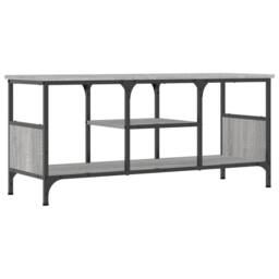 Berkfield Home TV Cabinet Grey Sonoma 100x35x45 cm Engineered Wood&Iron - Size: 100 x 35 x 45 cm - thumbnail 6