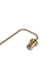 Living and Home Contemporary Arc Arm Table Lamp in Gold - thumbnail 7