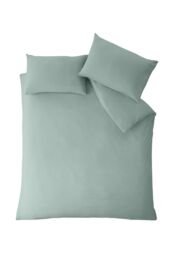 Catherine Lansfield So Soft Non Iron Duvet Cover Set in Green - Size: Super King - thumbnail 4