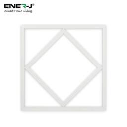 ENER-J Pack of 6 Double Square borderline Light 595x595 40W 4000 lm White 600 - thumbnail 6