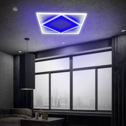 ENER-J Pack of 6 Double Square borderline Light 595x595 40W 4000 lm White 600 - thumbnail 3