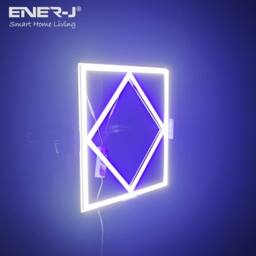 ENER-J Pack of 6 Double Square borderline Light 595x595 40W 4000 lm White 600 - thumbnail 5