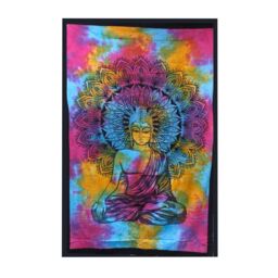 KDMD Double Cotton Bedspread + Wall Hanging - Peaceful Buddha - thumbnail 2