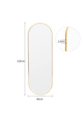 ExtraStar Modern Oval Gold Full Length Wall Mirror - thumbnail 4