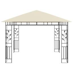 Berkfield Home Gazebo with Mosquito Net 3x3x2.73 m Cream 180 g/m ² - thumbnail 1