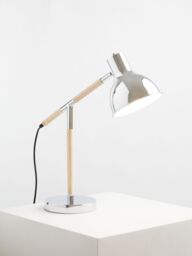 Orsina Metalic Finish Table Lamp, Adjustable Height Lamp, Easy-to-Use Chrome Table Lamp, Focused Office Lamp in Natural - thumbnail 4
