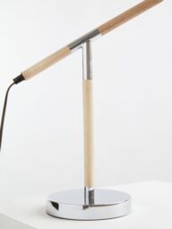 Orsina Metalic Finish Table Lamp, Adjustable Height Lamp, Easy-to-Use Chrome Table Lamp, Focused Office Lamp in Natural - thumbnail 6