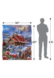 JQ Licensing En Winter Cabin Silky Touch Super Soft Throw Blanket 152 X 127 cm in White - thumbnail 5