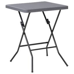 Wyld and Coco Bistro Set Grey - Foldable Weatherproof Table and 2 Chairs - thumbnail 9