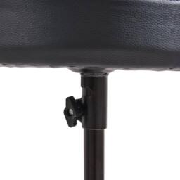KORVIXA Portable Adjustable Drum Stool Throne Round Seat in Black - Size: 100 cm - thumbnail 5