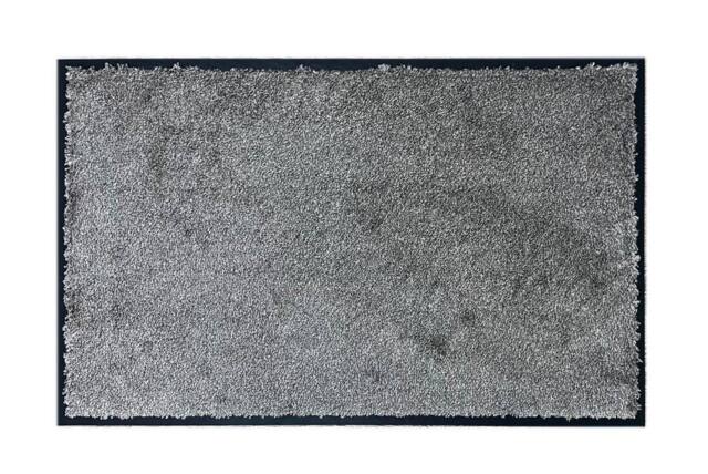 The Rug Shop UK Grey Modern Plain WashaMat - Size: 80 cm x 50 cm - image 1