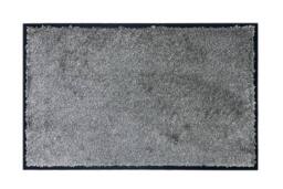 The Rug Shop UK Grey Modern Plain WashaMat - Size: 80 cm x 50 cm - thumbnail 1