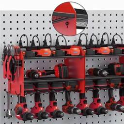 EONLION Heavy Duty Power Tool Organizer Drill Holder in Red - Size: 1000mm × 2000mm - thumbnail 5