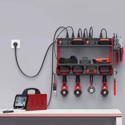 EONLION Heavy Duty Power Tool Organizer Drill Holder in Red - Size: 1000mm × 2000mm - thumbnail 4
