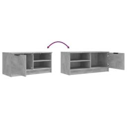 Berkfield Home TV Cabinets 2 pcs Concrete Grey 80x35x36.5 cm Engineered Wood - thumbnail 9