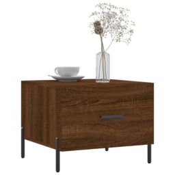 Berkfield Home Coffee Tables 2 pcs Brown Oak 50x50x40 cm Engineered Wood - Size: 50 x 50 x 40 cm - thumbnail 3