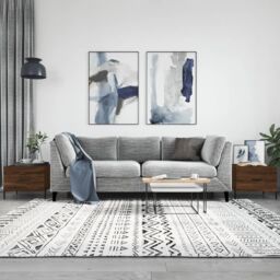 Berkfield Home Coffee Tables 2 pcs Brown Oak 50x50x40 cm Engineered Wood - Size: 50 x 50 x 40 cm - thumbnail 1