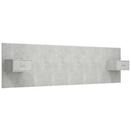 Berkfield Home Bed Headboard with Cabinets Concrete Grey Engineered Wood - thumbnail 2