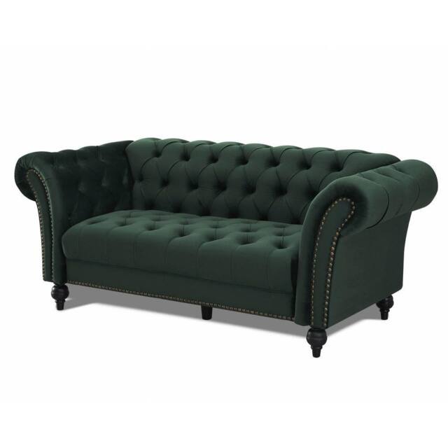 Home Detail Mayfair Velvet 3 Seater Sofa in Green
