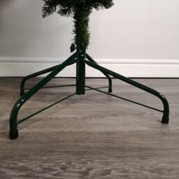 Samuel Alexander 6ft (180cm) Snowtime PVC Upside Down Frosted Green Snow Tipped Christmas Tree - thumbnail 3