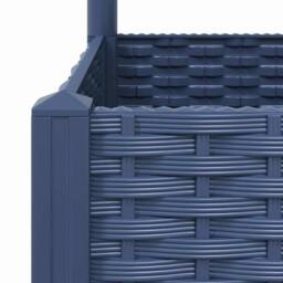 Berkfield Home Garden Planter with Trellis Dark Grey 120x40x121.5 cm PP - thumbnail 7