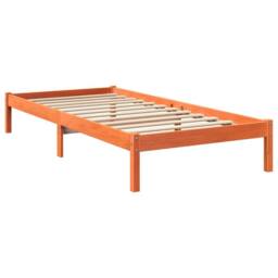 Berkfield Home Decorative Bookcase Bed without Mattress Wax Brown 90x200 cm Soli - thumbnail 7