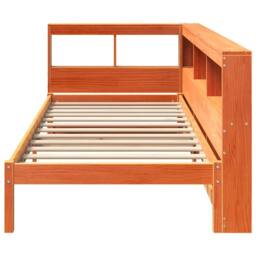 Berkfield Home Decorative Bookcase Bed without Mattress Wax Brown 90x200 cm Soli - thumbnail 5