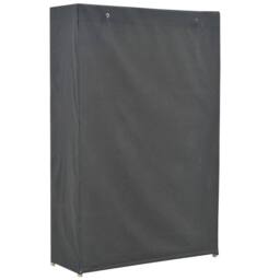Berkfield Home Wardrobe Grey 110x40x170 cm Fabric - Size: 110 x 40 x 170 cm - thumbnail 3