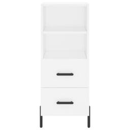 Berkfield Home Highboard White 34.5x34x180 cm Engineered Wood - thumbnail 6