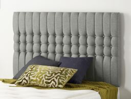 Somnior Galaxy Divan Bed Base With 4 Drawers & Headboard Linen in Silver - Size: Double - thumbnail 2