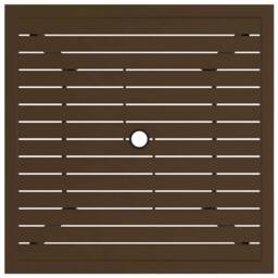 Berkfield Home Garden Table Brown 81.5x81.5x72 cm Steel