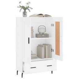 Berkfield Home Highboard White 69.5x31x115 cm Engineered Wood - thumbnail 4