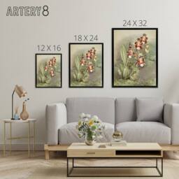 "Artery8 Frederick Sander Odontoglossum Harryanum Orchid Framed Canvas Art - Size: W12"" x H16""" - thumbnail 4
