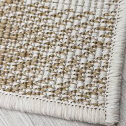 runrug Carpet Runner Rug - Indoor/Outdoor, Reversible, 2mm - 'Plaid' in Brown - Size: 60 cm x 390 cm - thumbnail 2