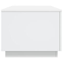 Berkfield Home Modern Coffee Table with LED Lights White 90x50x40 cm - Size: 90 x 50 x 40 cm - thumbnail 8