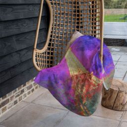 Benjamin Tate Design Pinky Tower Blanket in Natural - Size: 120 cm x 150 cm - thumbnail 4