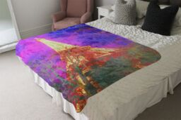 Benjamin Tate Design Pinky Tower Blanket in Natural - Size: 120 cm x 150 cm - thumbnail 3