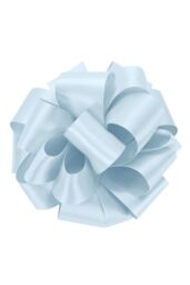 Neel Blue Double Sided Satin Polyester Ribbon Roll, 25mm x 10 Metres in Light Blue - thumbnail 2