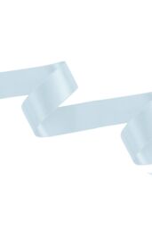 Neel Blue Double Sided Satin Polyester Ribbon Roll, 25mm x 10 Metres in Light Blue - thumbnail 1