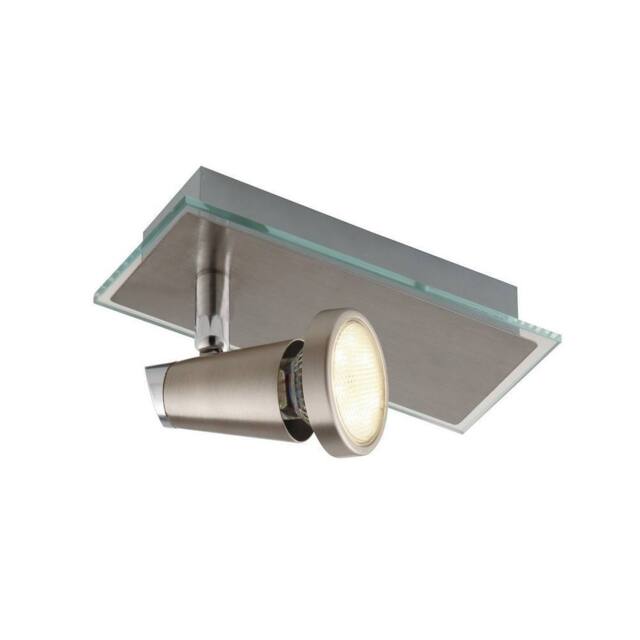 Netlighting SPOT LED Single Adjustable Spotlight Nickel 400lm 2700K 17x12x7cm in Grey - Size: 17 x 12 x 7 cm - image 1