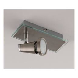 Netlighting SPOT LED Single Adjustable Spotlight Nickel 400lm 2700K 17x12x7cm in Grey - Size: 17 x 12 x 7 cm - thumbnail 3